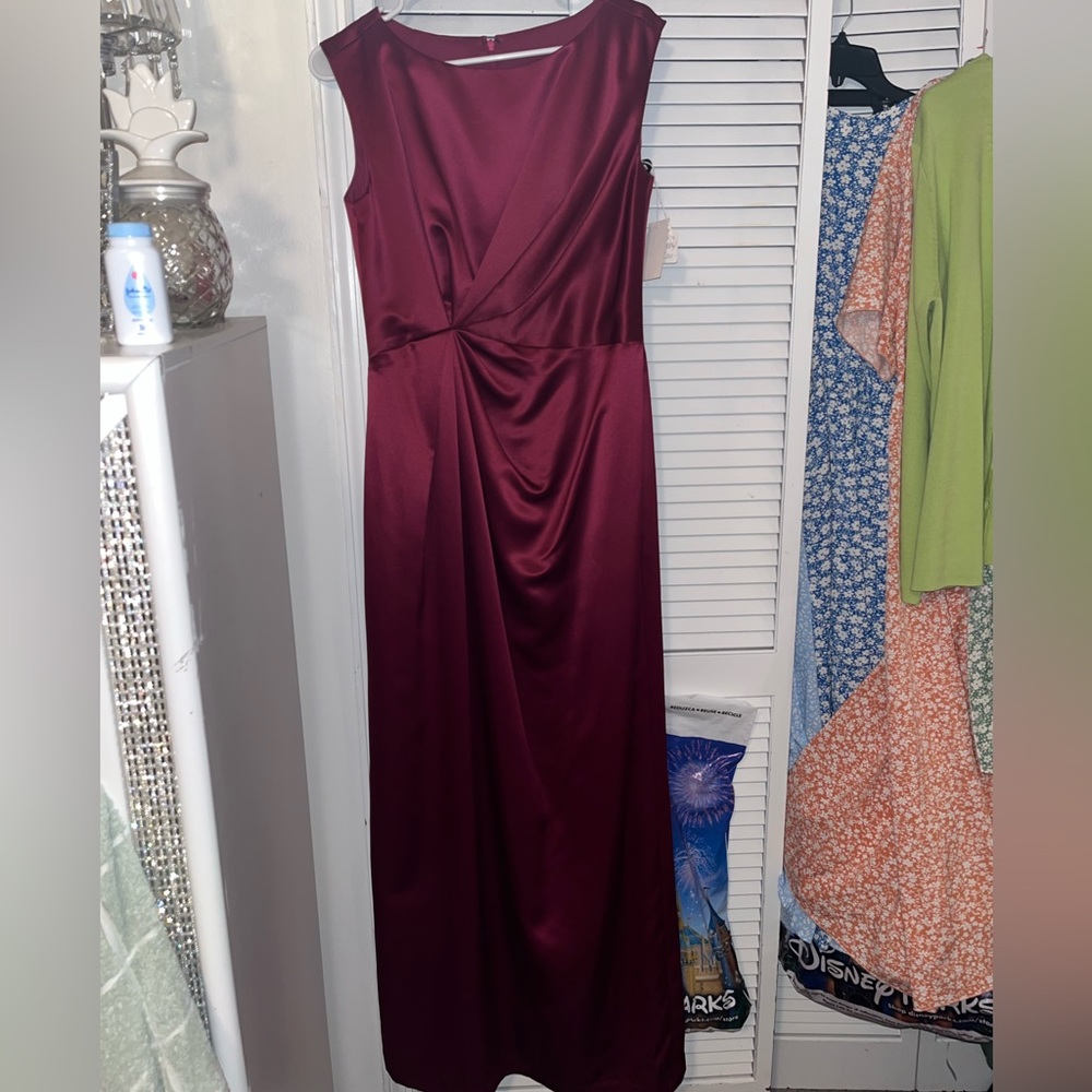 Long Satin Formal Wear Dress